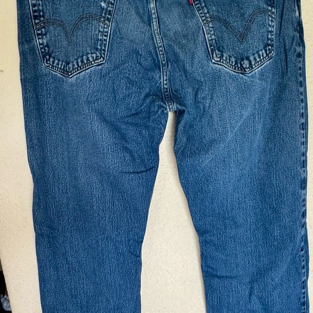 Levi 505 42 x 32 Classic Blue Straight Denim Jeans